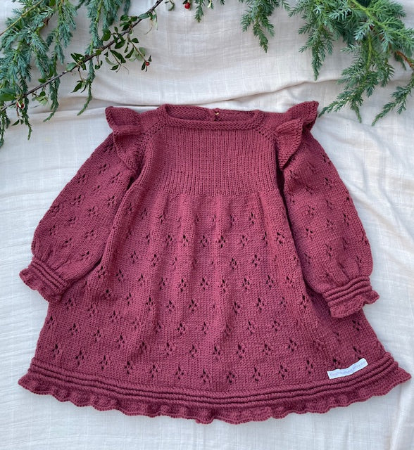 becharmed volangkjole, norsk strikkeoppskrift