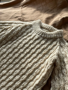 Lille havre sweater, norsk strikkeoppskrift